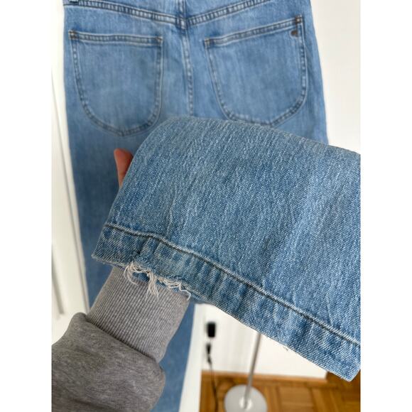Madewell x Warm Women's High-Rise Belted Wide-Leg Denim Jeans, Size 27, EUC - Picture 6 of 9